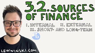 32 SOURCES OF FINANCE  IB BUSINESS MANAGEMENT  internal external short and longterm [upl. by Edmon]