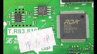 how to read led tv Board rda chip 8503 with rt809fh Programmer [upl. by Mulderig]