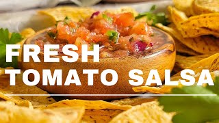 RECIPE FOR HOMEMADE SALSA USING FRESH TOMATOES [upl. by Uchida743]