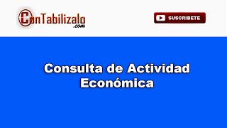 Como consultar actividades económicas para registro mercantíl [upl. by Akenahc]