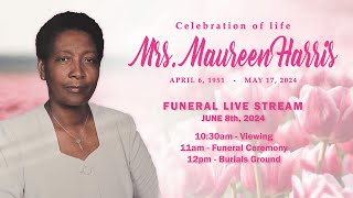 Mrs Maureen Harris Funeral  LIVE STREAM [upl. by Quintie]