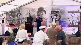 1940’s weekend lytham 2024 Johnny Victory “White cliffs of Dover” [upl. by Eceirahs395]