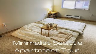 Ultimate Minimalist Apartment Tour Downtown Seattle Family of 4 [upl. by Nevek]