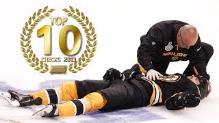 TOP 10 Eishockey Checks 2013 NHL 14 [upl. by Nosliw]