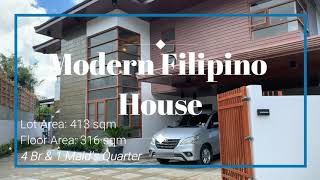 Modern Filipino Home at Pinewoods subdivision  Baguio city [upl. by Burke]