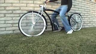 Lowrider Bike Bicycle Air hydraulic Suspension 26quot Beach Cruiser [upl. by Eelyac]