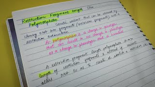 Restriction fragment length polymorphismGenetics 🧬Lippincott Biochemistry [upl. by Bruno]