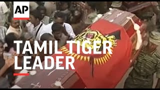 Hundreds grieve for slain Tamil Tiger leader [upl. by Ruddie66]