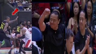 GINEBRA JUSTIN BROWNLEE PINABILIB SI BOSS AL KASAMA ANG KANYANG COLD DAGGER KONTRA RHJ [upl. by Rekyr553]