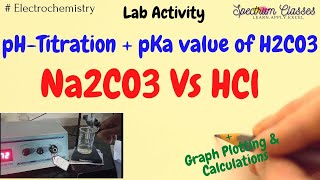 Na2CO3 vs HCl pH metric titration pKa1 and pKa2 of H2CO3 pH meter [upl. by Cirdahc]