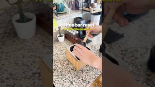 Coffee bar reset ASMR coffee espresso coffeeislife coffeeislove asmrcoffee [upl. by Ahsrat]