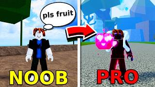 NOOB To PRO in Blox Fruits as a Fruit Beggar [upl. by Cerellia]