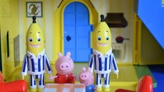 Peppa Pig Full Episode PlayDoh Bananas in pajamas New House Story Peppa pig toys WOW [upl. by Herb]