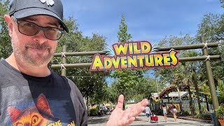 Wild Adventures Theme Park Tour Valdosta GA  Rides Animals Dinosaurs Zombieland Oh My [upl. by Lessard]