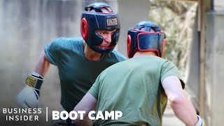 How Marines Test HandToHand Combat Skills At Boot Camp [upl. by Imar]