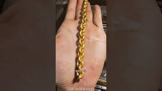 24 k gold chain making process 👍 gold goldenchain chain jewelry [upl. by Arac706]