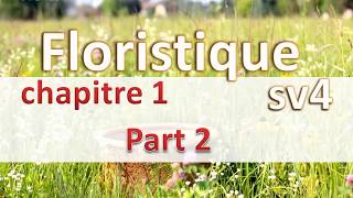 3chapitre1 partie 2  floristique sv4 [upl. by Ardeha]