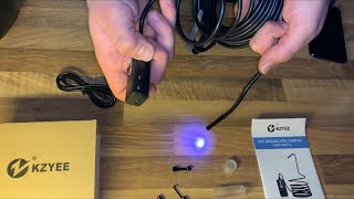 KZYEE HD Endoskopkamera WIFI Inspektionskamera Kabellose Wasserdichte Kamera unboxing und Anleitung [upl. by Acirederf641]