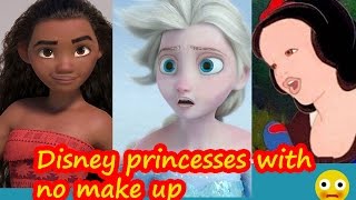 Disney princesses without makeup [upl. by Retla]