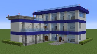 Minecraft  How to build a Police Station House [upl. by Mallin]