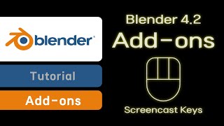 Blender 42 How to install Blender 42 version addon ex Screencast Key [upl. by Anoi631]