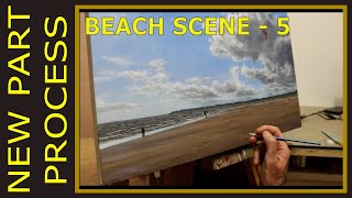 Creating a beach scene in oils part 5 [upl. by Phia219]