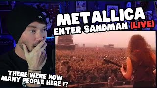 Metal Vocalist First Time Reaction  Metallica  Enter Sandman Live Moscow 1991 HD [upl. by Ahsenra]