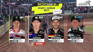 Wypadek podczas GP Danii w Vojens  Jason Doyle Fredrik Lindgren Kai Huckenbeck [upl. by Walrath]