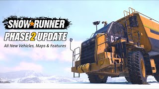 Snowrunner Whats new in Phase 2 update  New Vehicles Maps features etc [upl. by Avad]