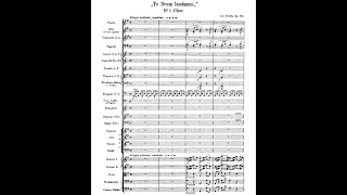 TE DEUM Op103 by Antonín Dvořák Audio  Full score [upl. by Virgie]