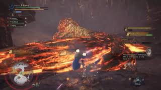 MHW Dual blade Spinning Attack on Kulve Tarroth [upl. by Doowle]