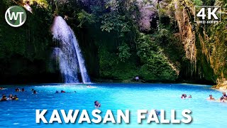 The Magical Waterfalls Of Kawasan Falls Cebu  🇵🇭 Philippines  4K Walking Tour [upl. by Marciano]