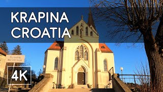 Walking Tour Krapina Croatia  4K UHD Virtual Travel [upl. by Tilney495]