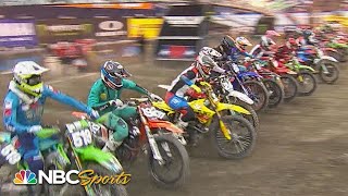 Supercross Round 15 in Foxborough  EXTENDED HIGHLIGHTS  42322  Motorsports on NBC [upl. by Mellette]