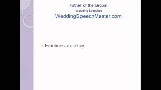 Father of the Groom Wedding Speech Tips for Proud Dads [upl. by Vallery]