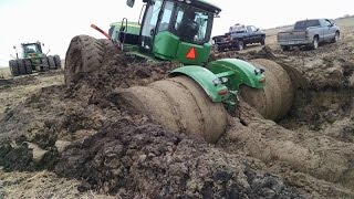 Tractor stuck in mud compilation 2015 NEW [upl. by Holden]