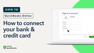 How to connect your bank amp credit card accounts to QuickBooks Online [upl. by Phila348]