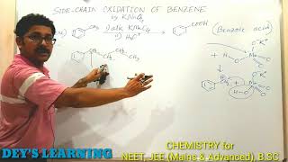 Side Chain Oxidation of alkyl Benzene by DEYS LEARNING for NEET JEE Mains amp Advanced BSc [upl. by Nner]