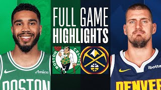 CELTICS vs NUGGETS  NBA ABU DHABI GAMES  FULL GAME HIGHLIGHTS  October 4 2024 [upl. by Odessa]