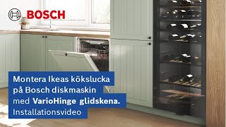 Så monterar du luckan på din Bosch diskmaskin med VarioHinge glidskena [upl. by Sinnaoi4]