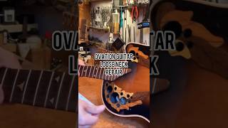 Ovation Acoustic Guitar how to adjust the Neck shorts tutorial guitar repair diy craft hack [upl. by Roxy]