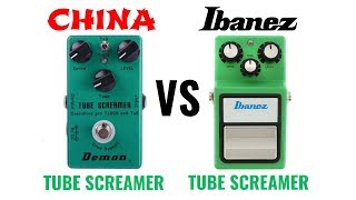 Demon Tube screamer VS Ibanez TS9 Tube Screamer [upl. by Moshell344]