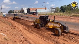 WA200 E GD655 REBAIXANDO RUA PARA DUPLICAÇÃOMotoniveladoraPatrolPatrolaRoad GraderMotor Grader [upl. by Cott]