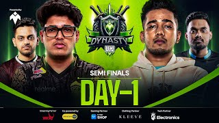 1M DYNASTY  Semi Finals D1  BGMI  Ft GodLike iQOOSouL Wildfangs etc [upl. by Rosemaria]