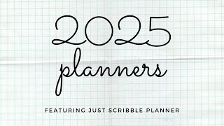 2025 planners Featuring JustScribble horizontal planner [upl. by Amar]