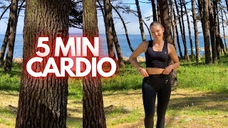 5 MIN Cardio Workout  Super Quick Sweaty Cardio Workout [upl. by Weinman141]