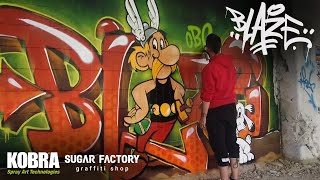 Asterix Blaze GRAFFITI painting ⚔️ [upl. by Ohnuj46]