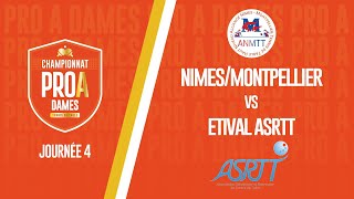 PRO A DAMES  J4  ALLIANCE NIMESMONTPELLIER et ETIVAL ASRTT [upl. by Noivart280]