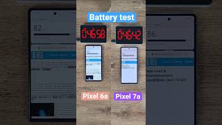 Pixel 6a vs Pixel 7a battery test [upl. by Cherida656]