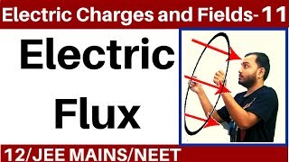 Electric Charges and Fields 11  Gauss Law Part 1  Electric Flux and Area Vector JEE MAINSNEET II [upl. by Kealey987]